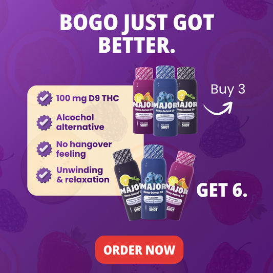 Major Shot Variety Pack - 100mg each *BOGO (Buy 3 get 6)