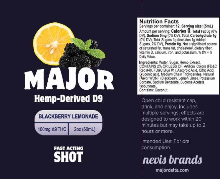 Major Shot Variety Pack - 100mg each