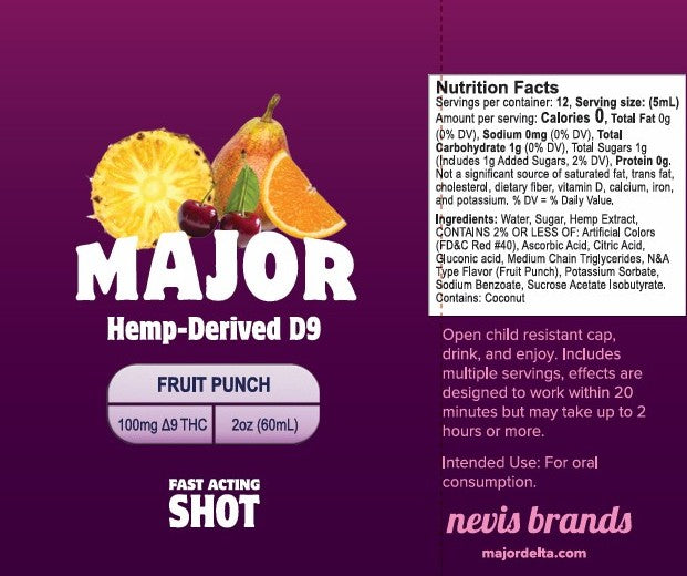 Major Shot Variety Pack - 100mg each