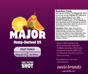 Major Shot Variety Pack - 100mg each *60% off!